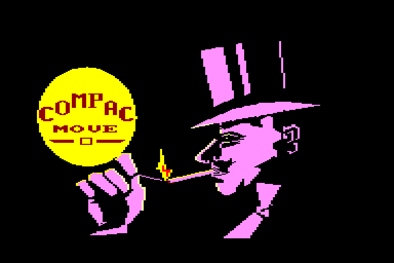 screenshot of the Amstrad CPC game Compacmove by GameBase CPC