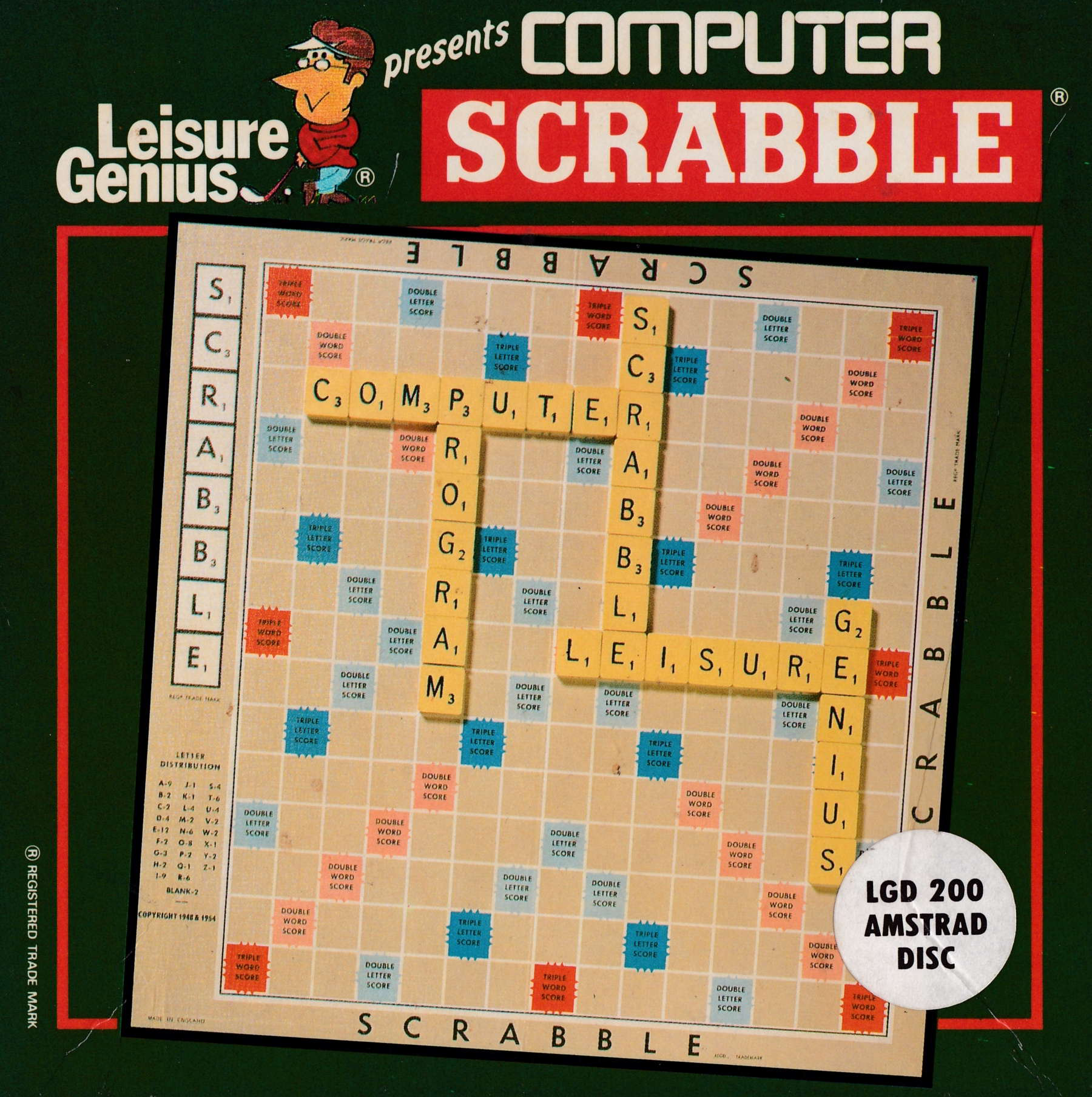 cover of the Amstrad CPC game Computer Scrabble  by GameBase CPC