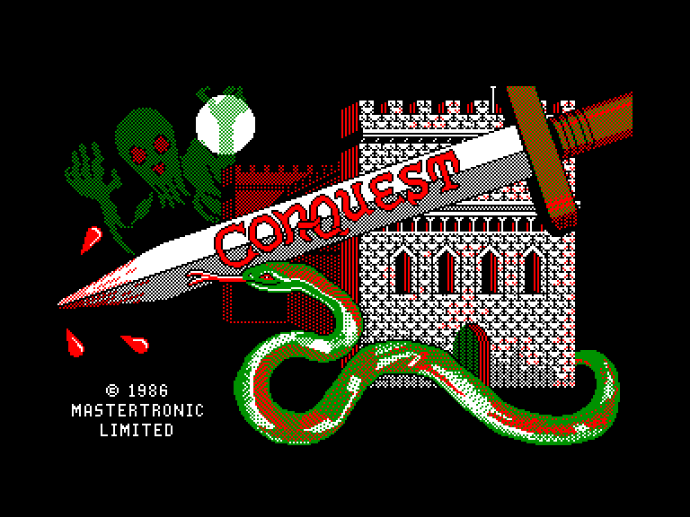 screenshot of the Amstrad CPC game Con-quest