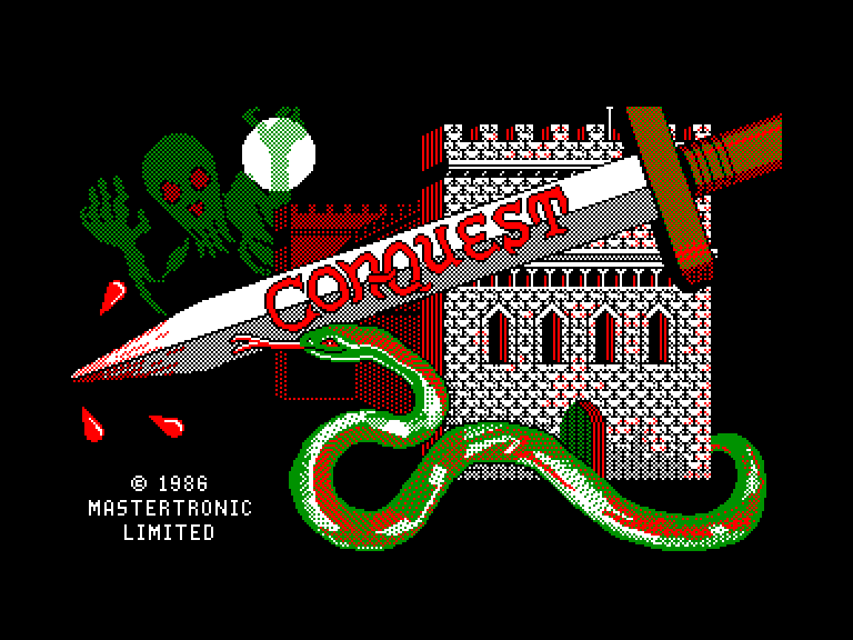 screenshot of the Amstrad CPC game Con-quest by GameBase CPC