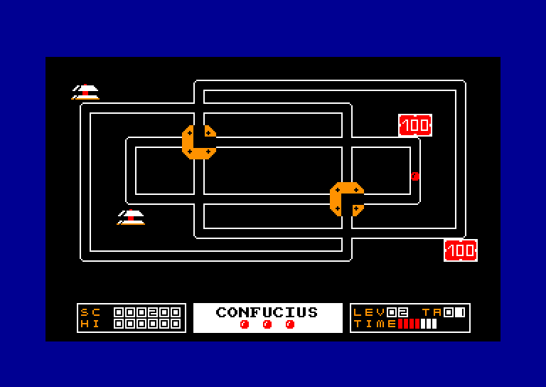 screenshot of the Amstrad CPC game Confucius by GameBase CPC