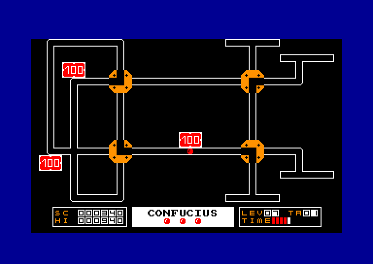 screenshot of the Amstrad CPC game Confucius by GameBase CPC