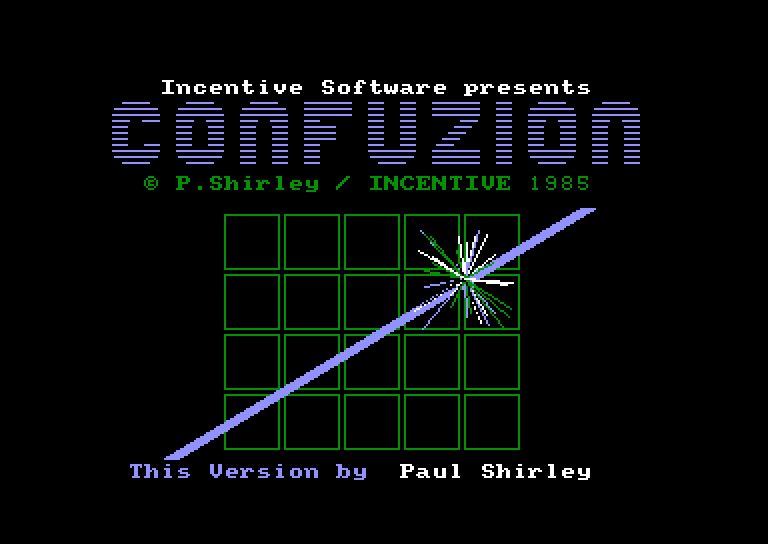 screenshot of the Amstrad CPC game Confuzion by GameBase CPC