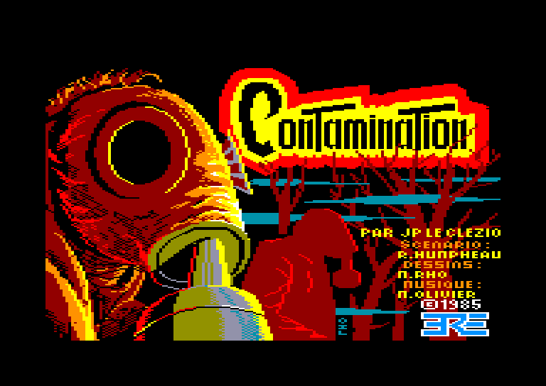 screenshot of the Amstrad CPC game Contamination by GameBase CPC