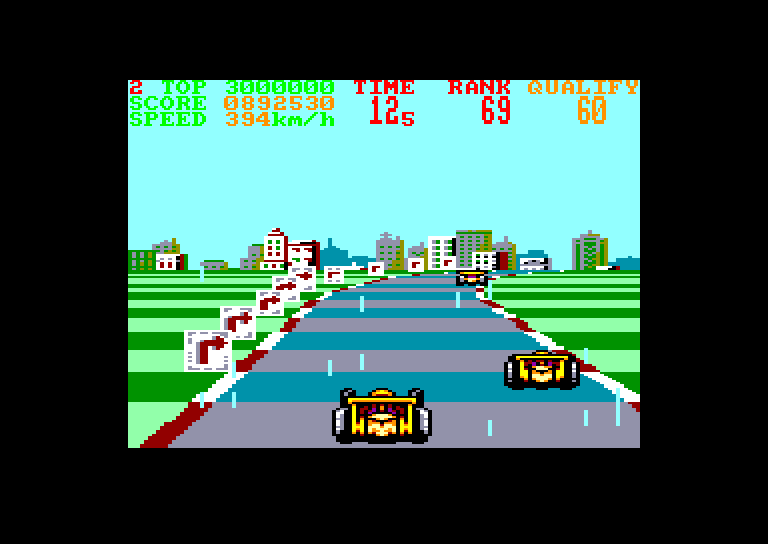screenshot of the Amstrad CPC game Continental Circus by GameBase CPC