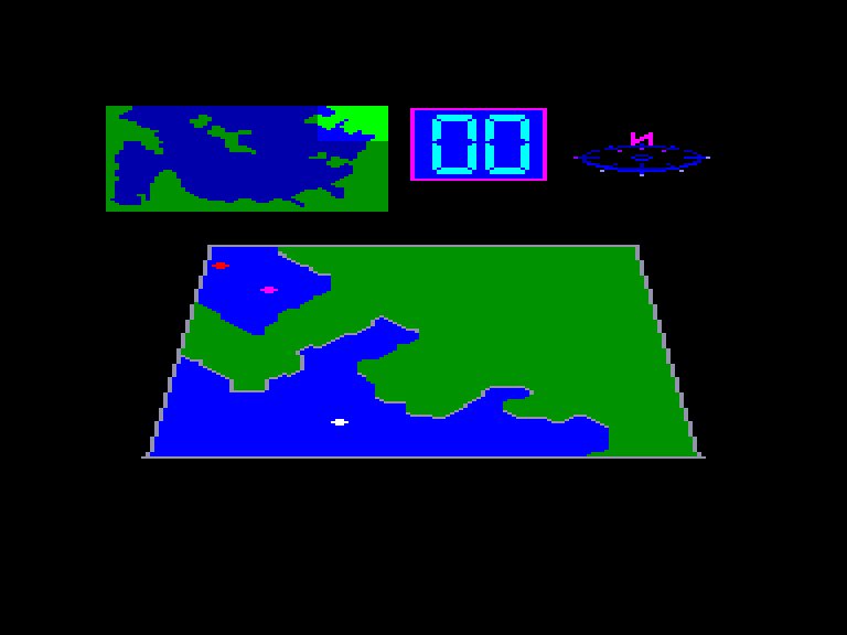 screenshot of the Amstrad CPC game Convoy Raider by GameBase CPC