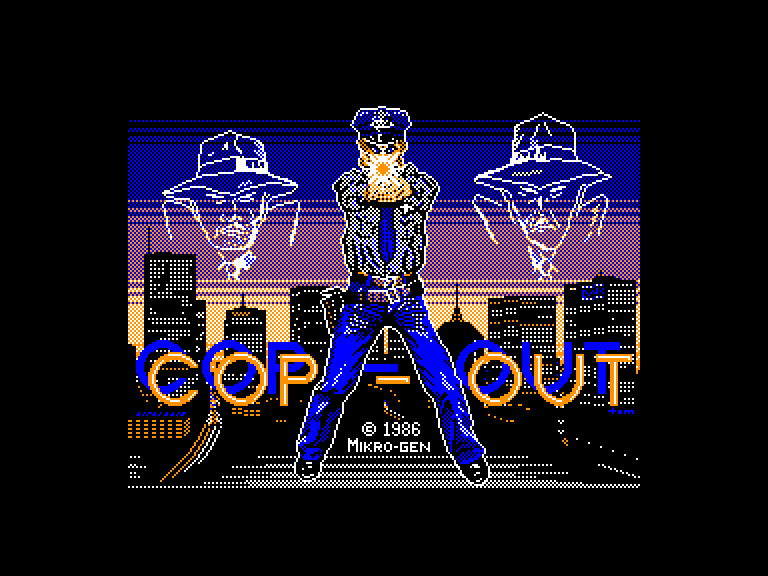 screenshot of the Amstrad CPC game Cop-Out by GameBase CPC