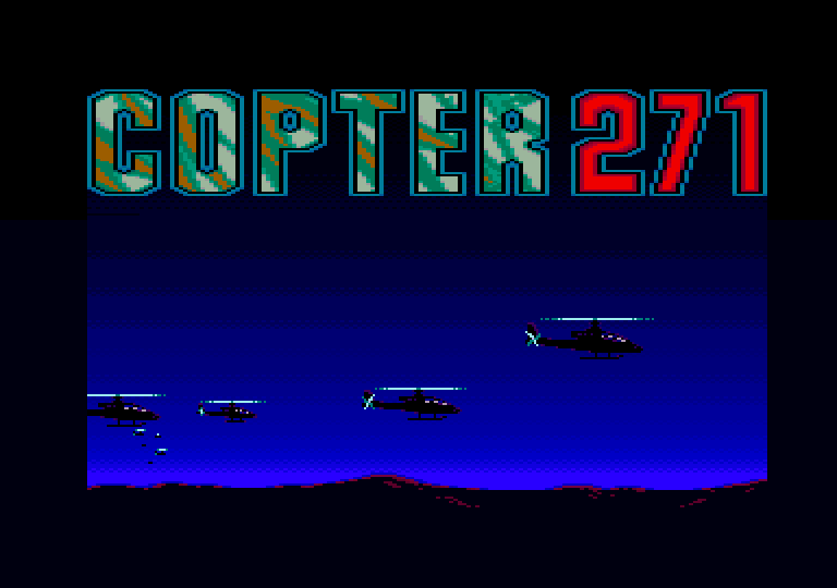screenshot of the Amstrad CPC game Copter 271 by GameBase CPC