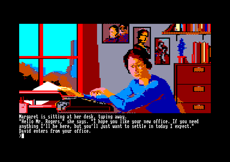 screenshot of the Amstrad CPC game Corruption by GameBase CPC