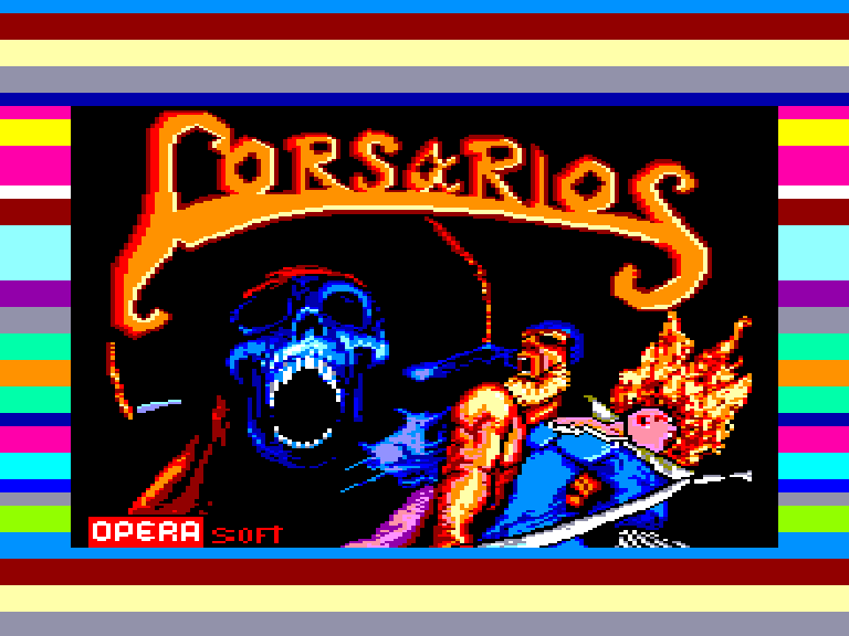 screenshot of the Amstrad CPC game Corsarios by GameBase CPC