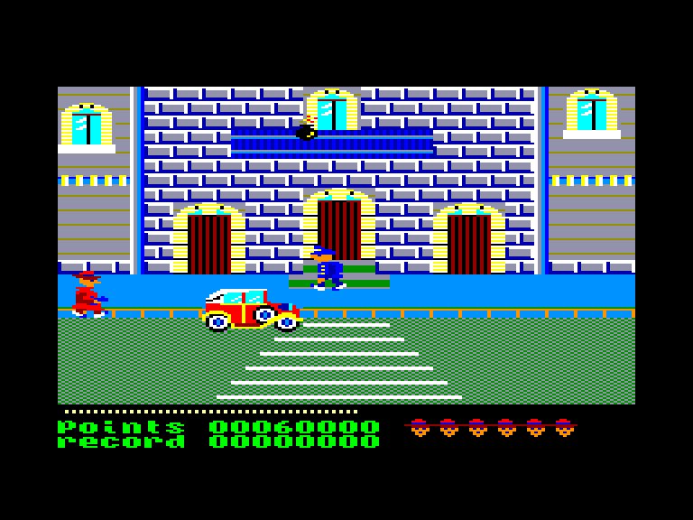 screenshot of the Amstrad CPC game Cosa nostra by GameBase CPC