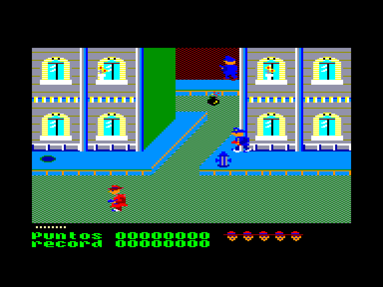 screenshot of the Amstrad CPC game Cosa nostra by GameBase CPC