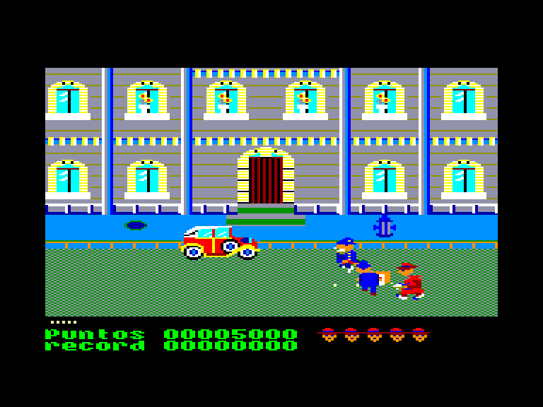 screenshot of the Amstrad CPC game Cosa nostra by GameBase CPC