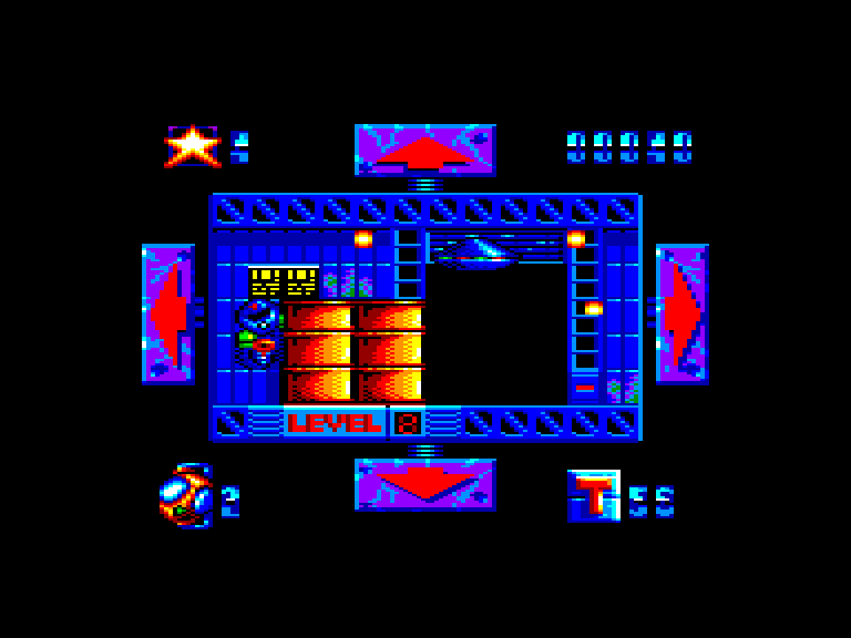 screenshot of the Amstrad CPC game Cosmic sheriff by GameBase CPC