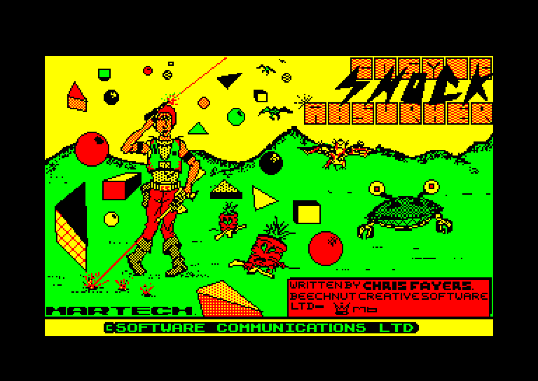 screenshot of the Amstrad CPC game Cosmic shock absorber by GameBase CPC