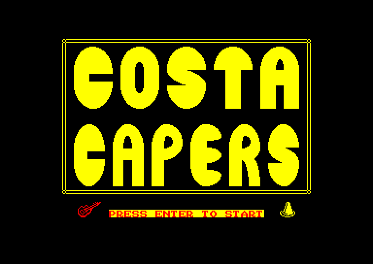 screenshot of the Amstrad CPC game Costa capers by GameBase CPC