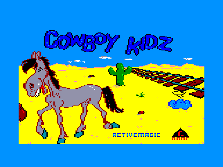 screenshot of the Amstrad CPC game Cowboy kidz by GameBase CPC