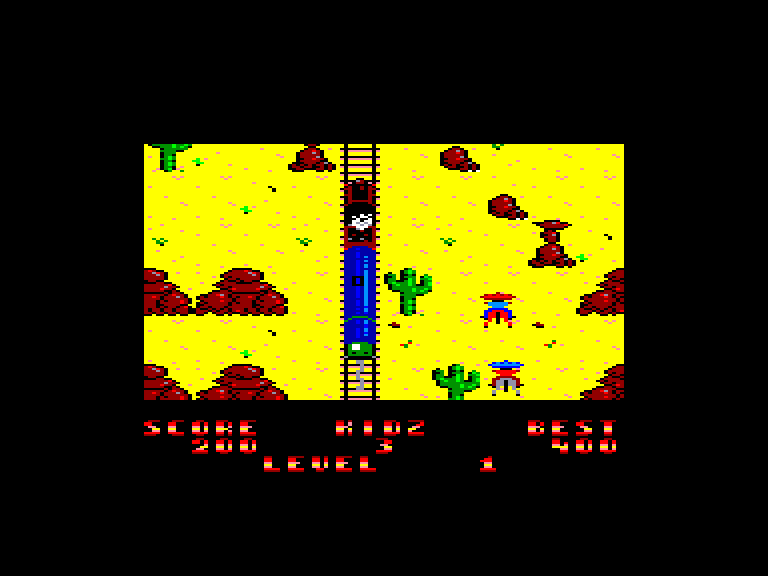 screenshot of the Amstrad CPC game Cowboy kidz by GameBase CPC