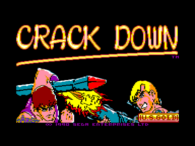 screenshot of the Amstrad CPC game Crack down by GameBase CPC