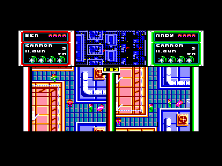 screenshot of the Amstrad CPC game Crack down by GameBase CPC