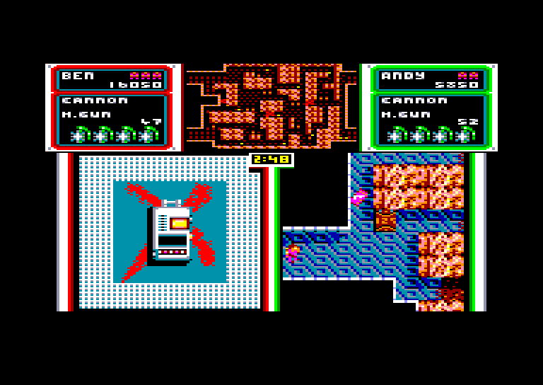screenshot of the Amstrad CPC game Crack down by GameBase CPC