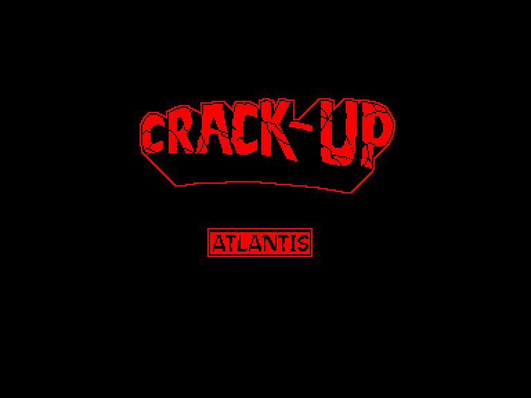 screenshot of the Amstrad CPC game Crack-up by GameBase CPC