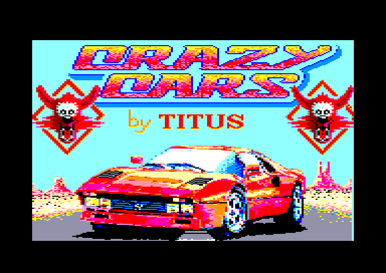 screenshot of the Amstrad CPC game Crazy cars by GameBase CPC