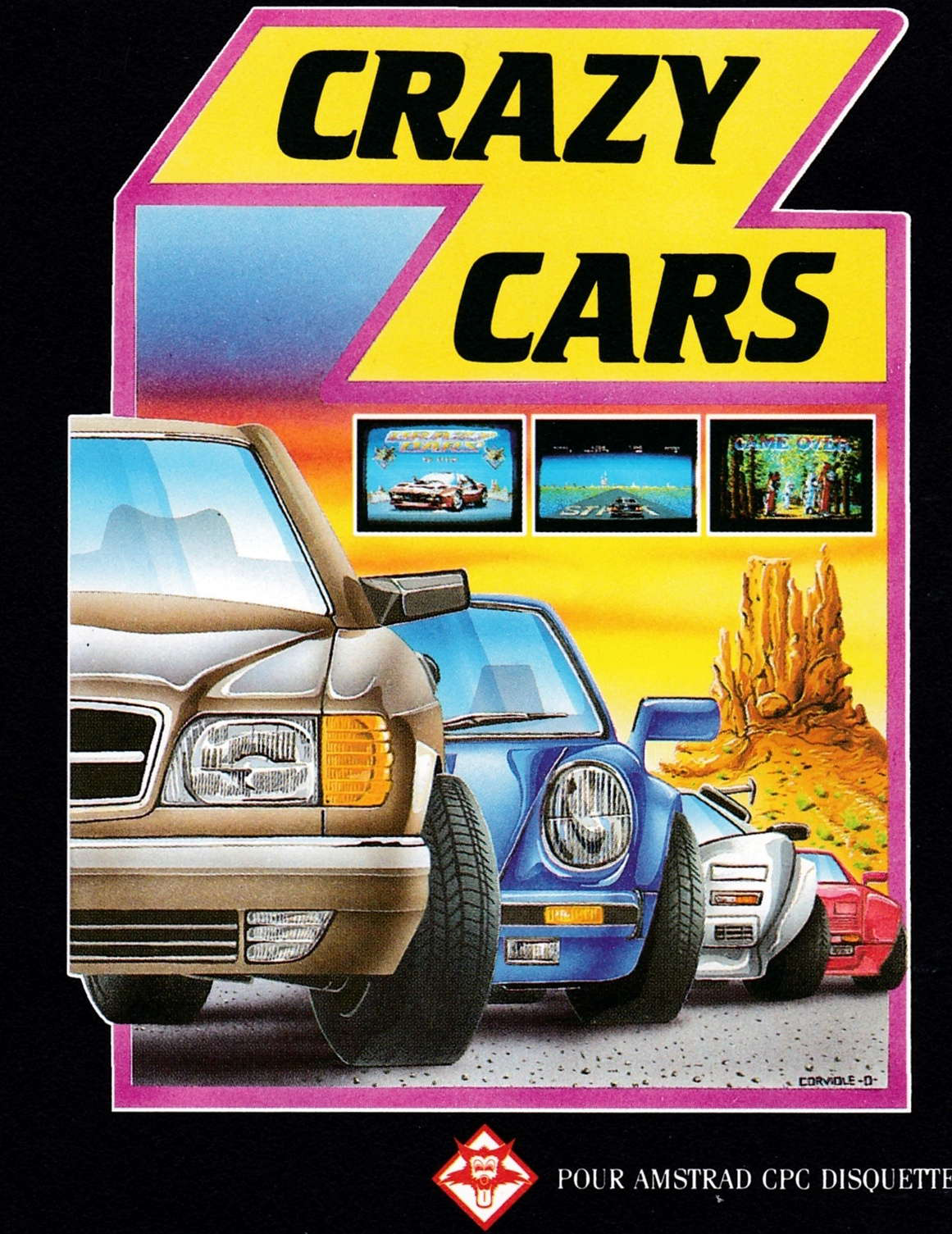 cover of the Amstrad CPC game Crazy Cars  by GameBase CPC
