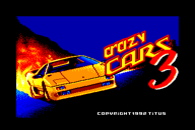 screenshot of the Amstrad CPC game Crazy Cars 3 by GameBase CPC