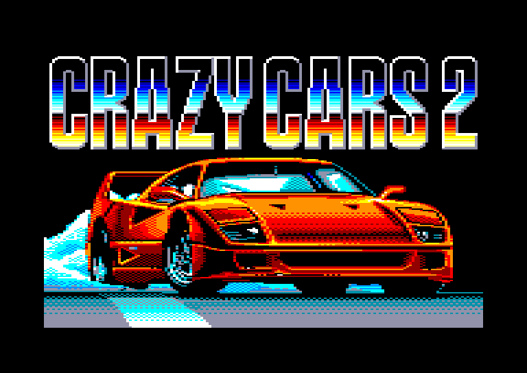 screenshot of the Amstrad CPC game Crazy cars II by GameBase CPC