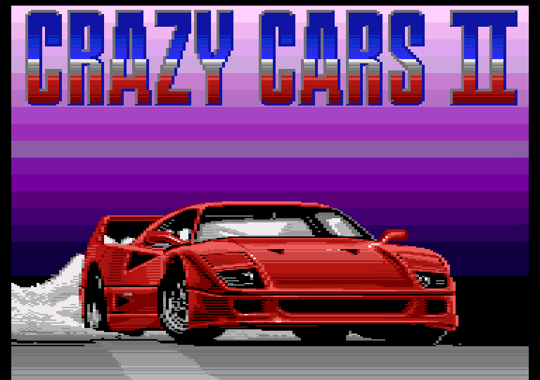 screenshot of the Amstrad CPC game Crazy Cars II by GameBase CPC