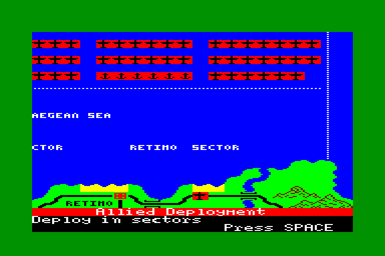 screenshot of the Amstrad CPC game Crete 1941 by GameBase CPC