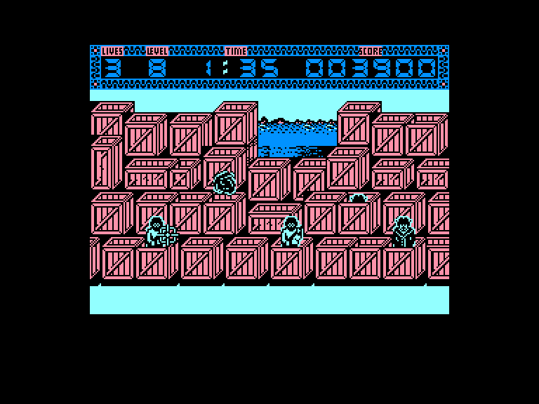 screenshot of the Amstrad CPC game Crossfire by GameBase CPC