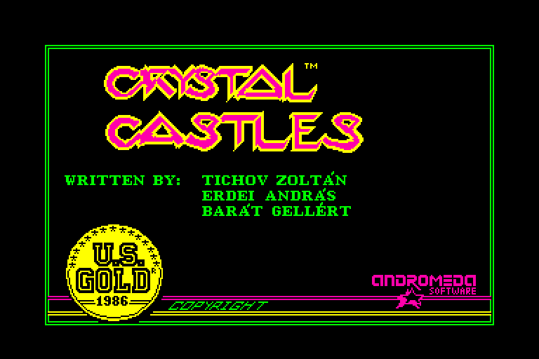 screenshot of the Amstrad CPC game Crystal castles by GameBase CPC