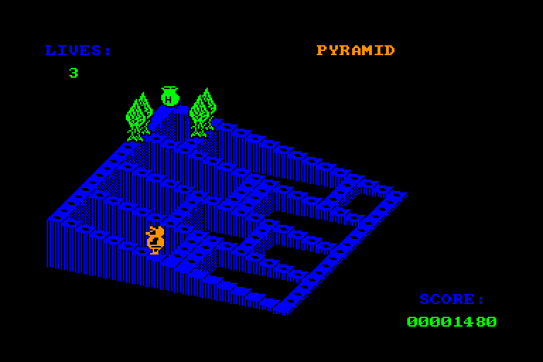 screenshot of the Amstrad CPC game Crystal castles by GameBase CPC
