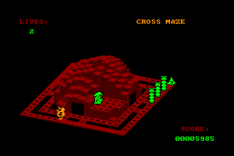 screenshot of the Amstrad CPC game Crystal castles by GameBase CPC