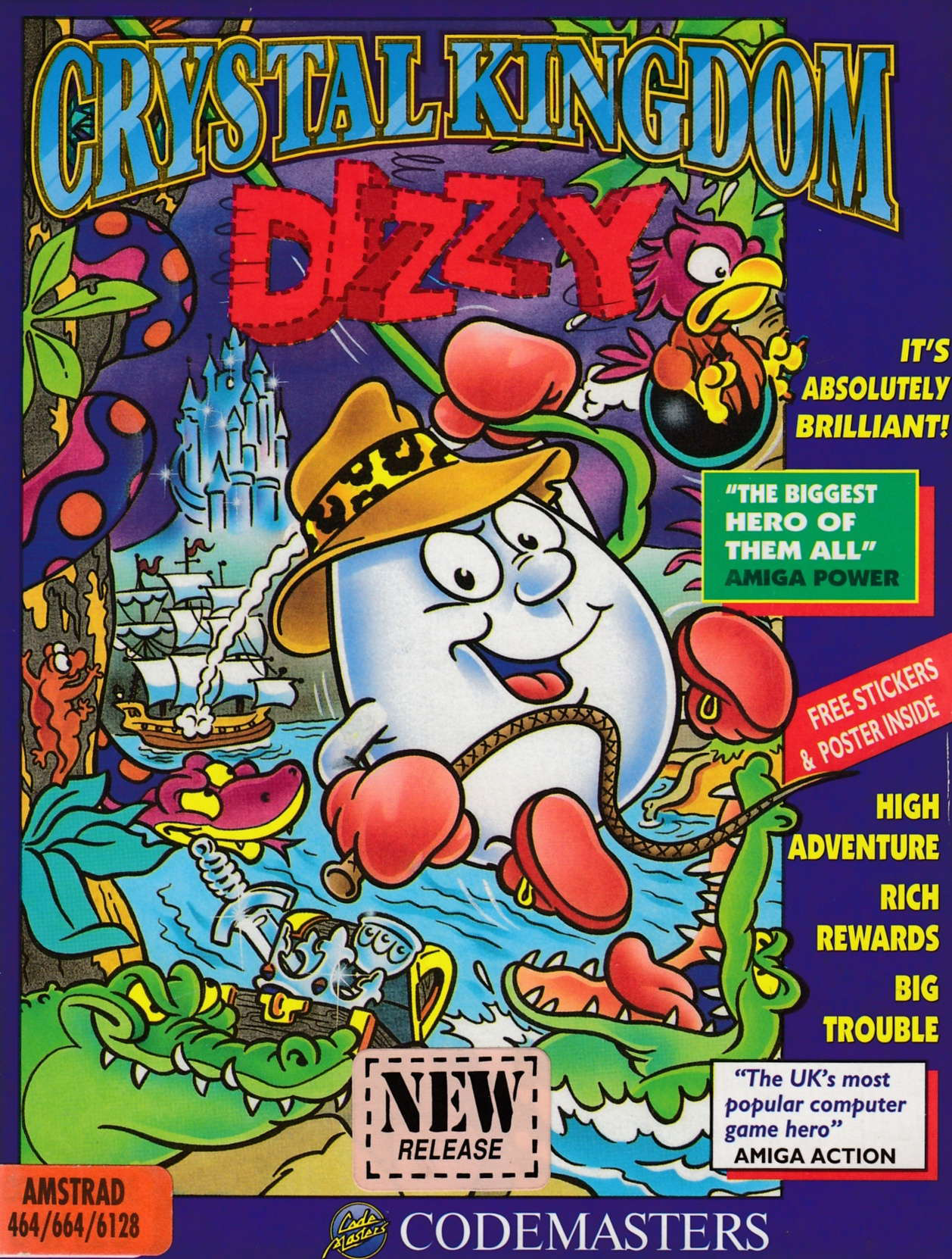 cover of the Amstrad CPC game Crystal Kingdom Dizzy  by GameBase CPC