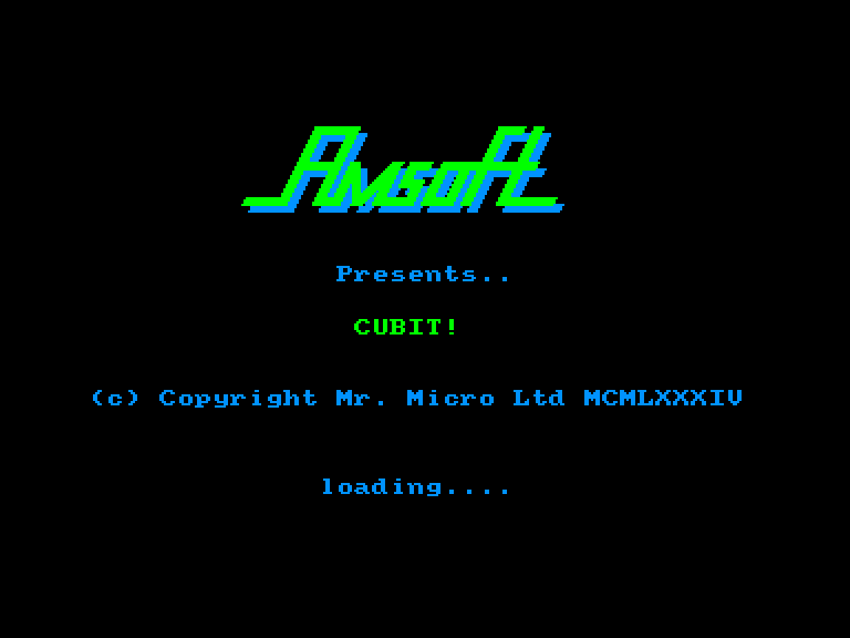 screenshot of the Amstrad CPC game Cubit by GameBase CPC