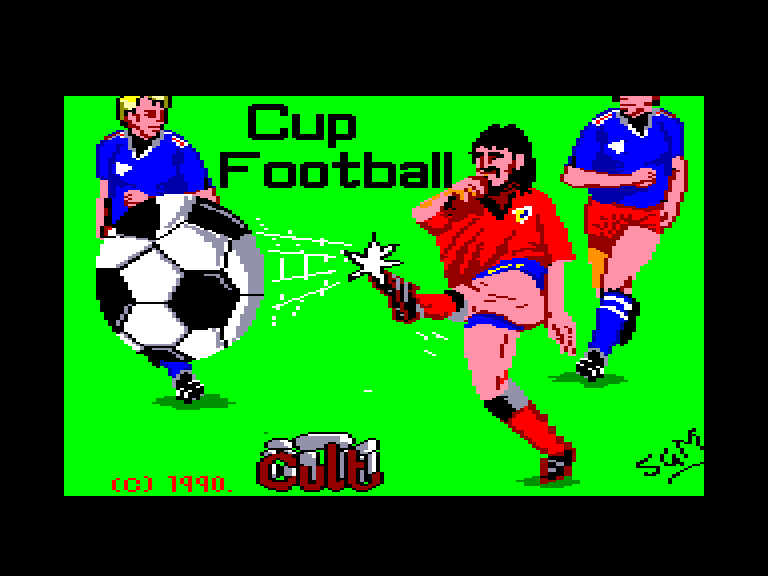 screenshot of the Amstrad CPC game Cup football by GameBase CPC