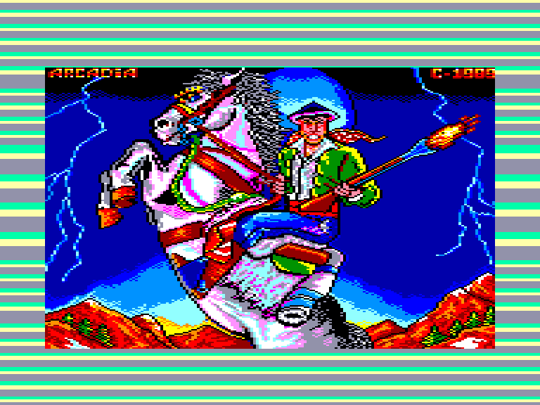 screenshot of the Amstrad CPC game Curro jimenez by GameBase CPC