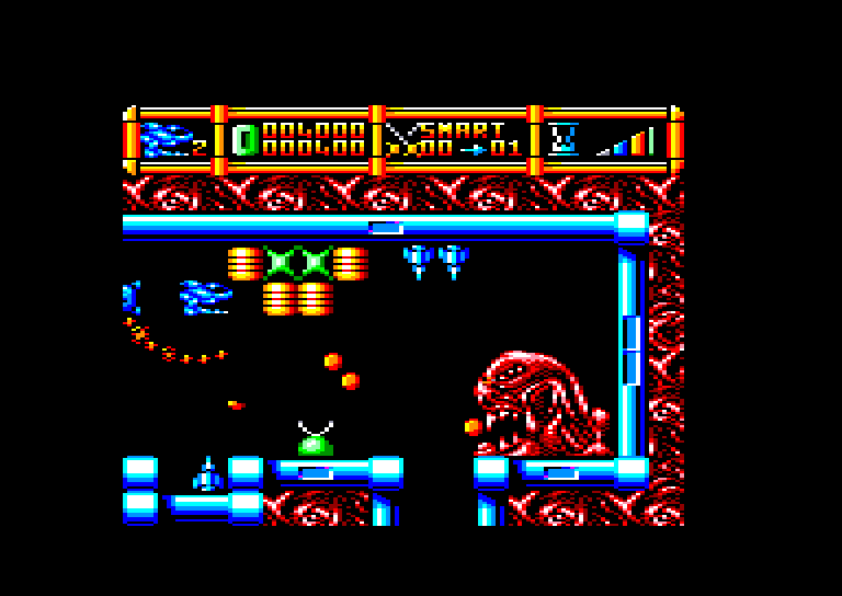 screenshot of the Amstrad CPC game Cybernoid II by GameBase CPC