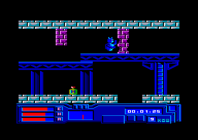 screenshot of the Amstrad CPC game Cybor by GameBase CPC