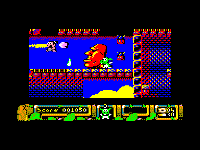 screenshot of the Amstrad CPC game Dj puff by GameBase CPC