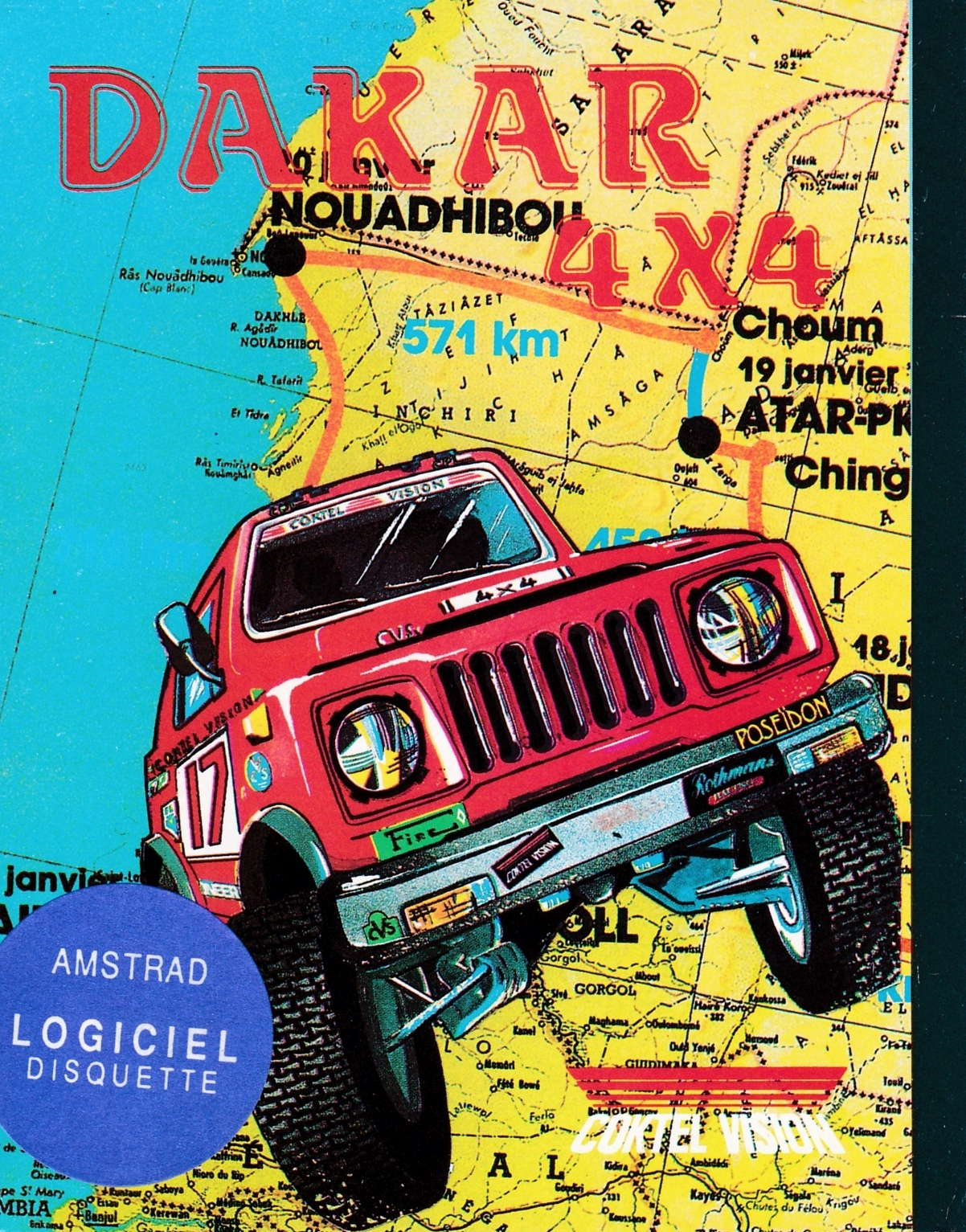 cover of the Amstrad CPC game Dakar 4x4  by GameBase CPC