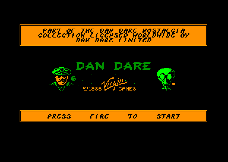 screenshot of the Amstrad CPC game Dan Dare by GameBase CPC