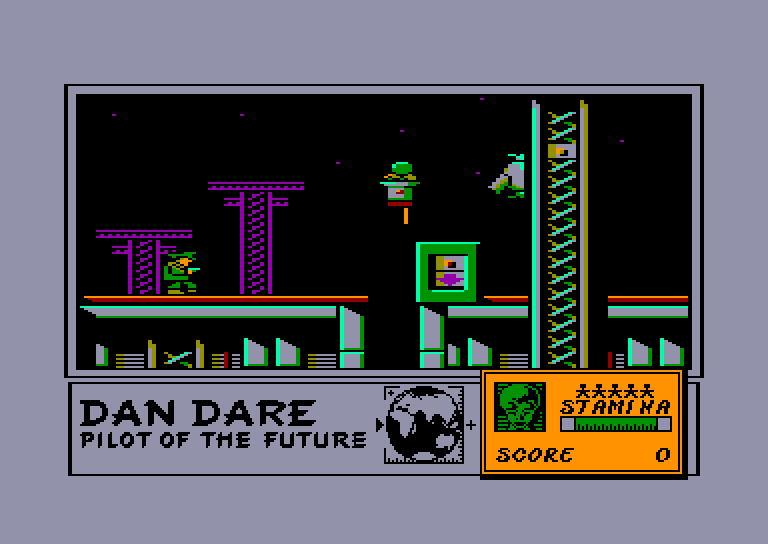 screenshot of the Amstrad CPC game Dan Dare by GameBase CPC