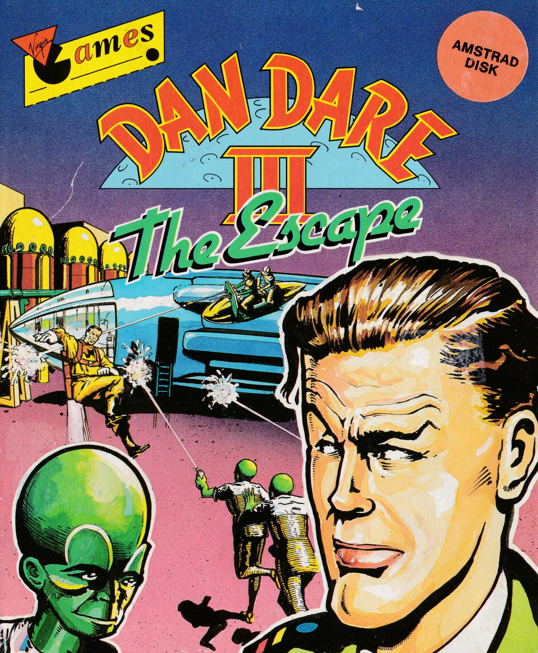 cover of the Amstrad CPC game Dan Dare III - The Escape  by GameBase CPC