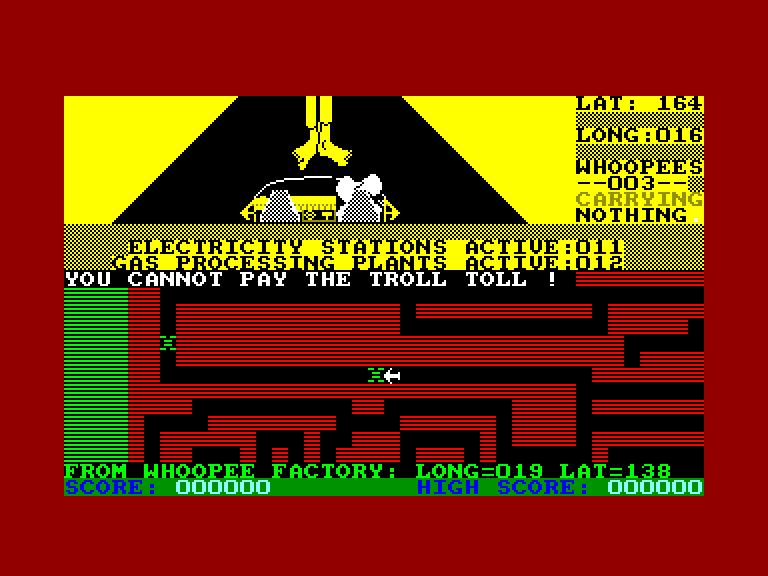 screenshot of the Amstrad CPC game Danger Mouse In Makin' Whoopee by GameBase CPC