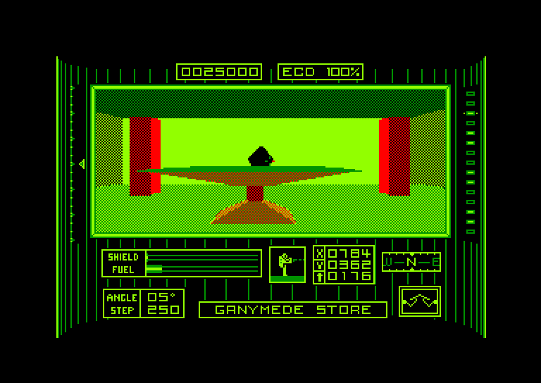 screenshot of the Amstrad CPC game Dark Side by GameBase CPC