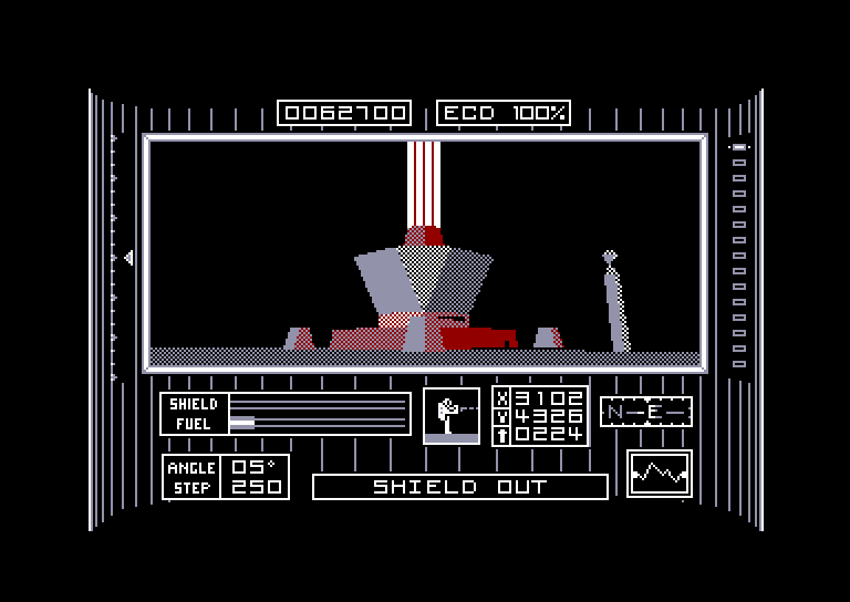 screenshot of the Amstrad CPC game Dark Side by GameBase CPC